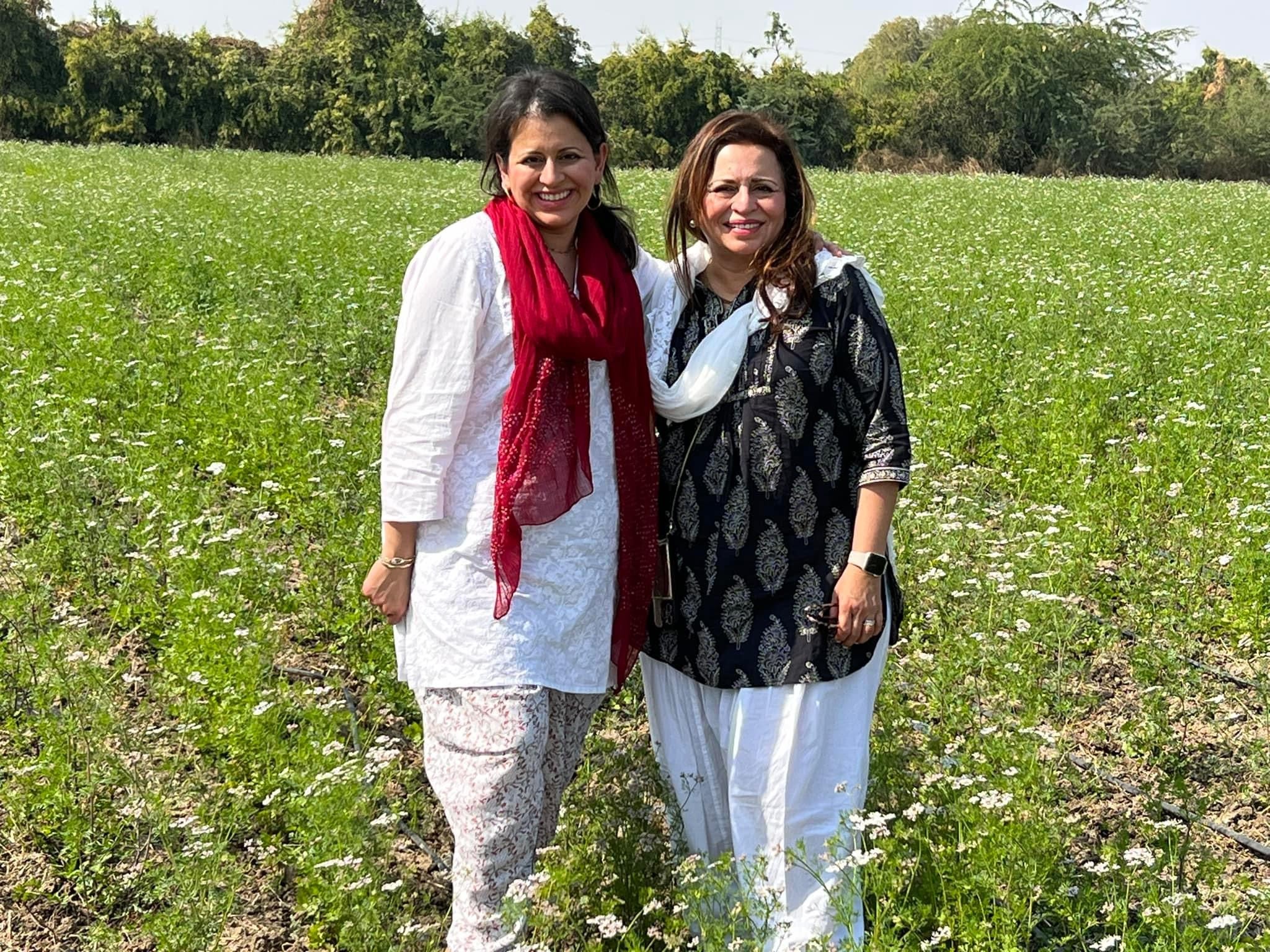 Visiting farm partners