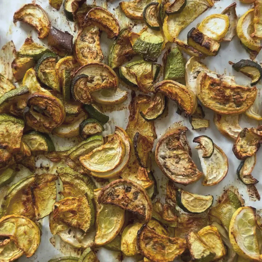 Roasted Curried Zucchini