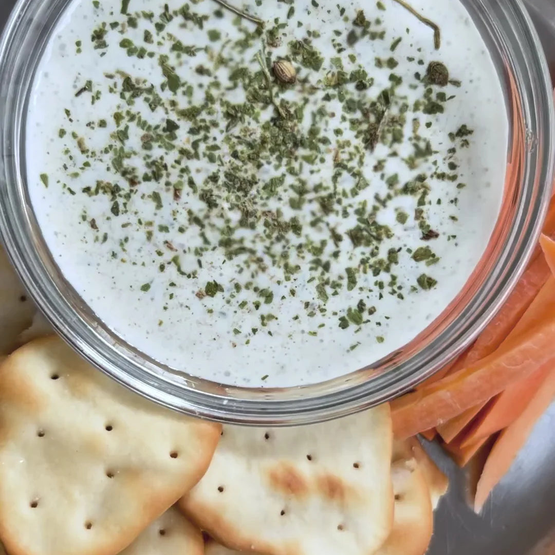 High Protein Cilantro Dip Recipe by Satya Blends