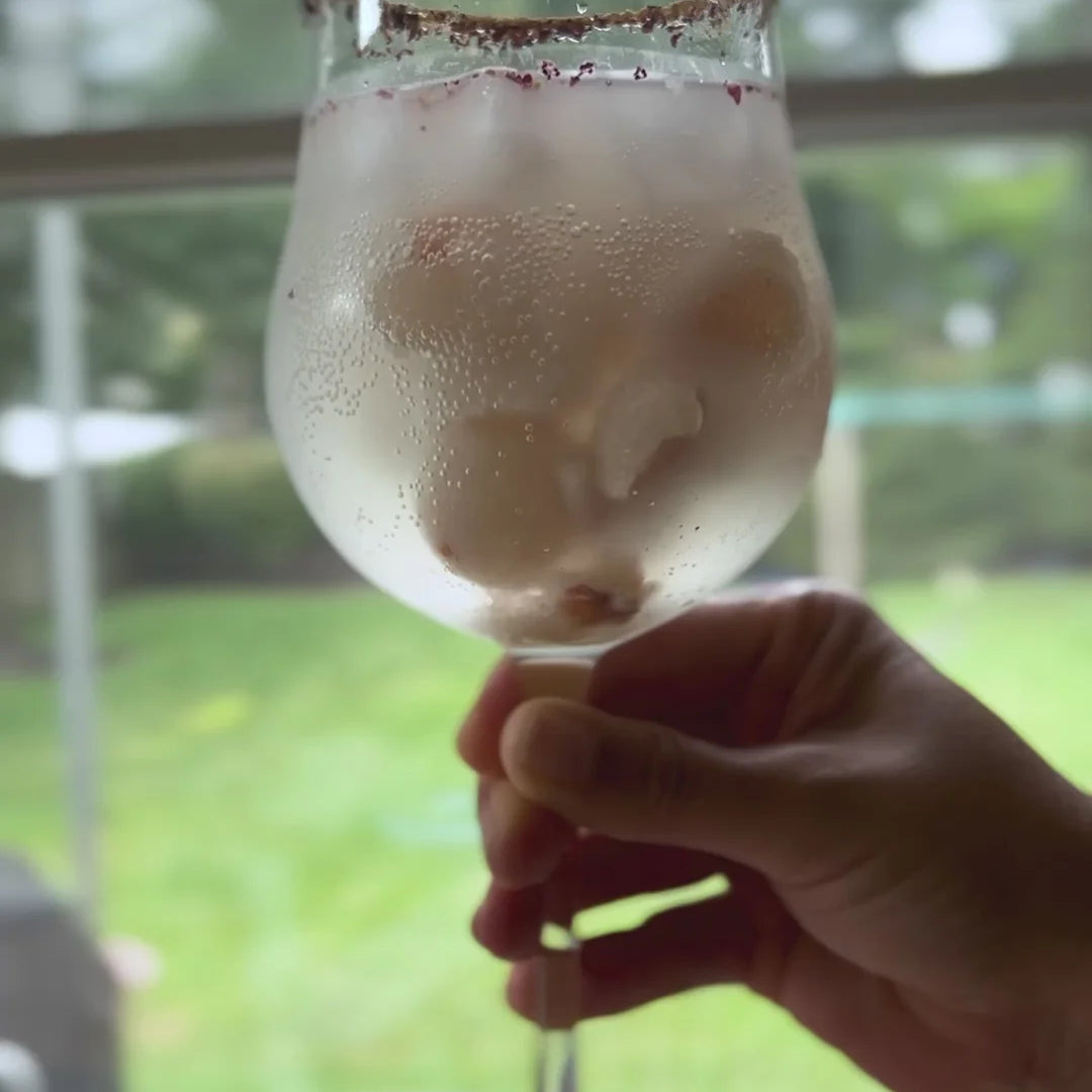 Lychee Rose Spritz Recipe by Satya Blends